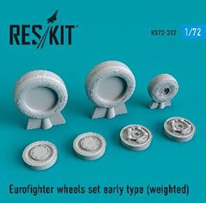 Eurofighter Wheels Set (Weighted) (Plastic model)
