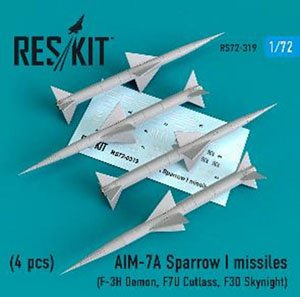AIM-7A スパローI ミサイル (4個入り) (プラモデル)