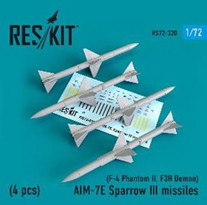 AIM-7E スパローIII ミサイル (4個入り) (プラモデル)