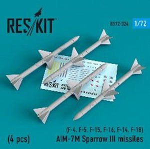 AIM-7M スパローIII ミサイル (4個入り) (プラモデル)