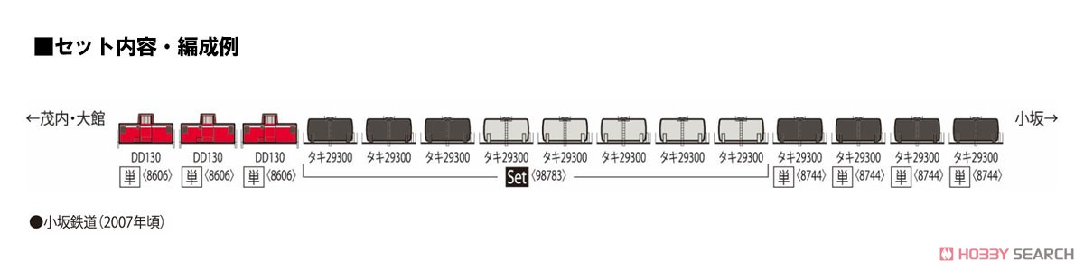Private Owner Freight Car Type TAKI29300 (Late Type, Dowa Mining) Set (8-Car Set) (Model Train) About item2