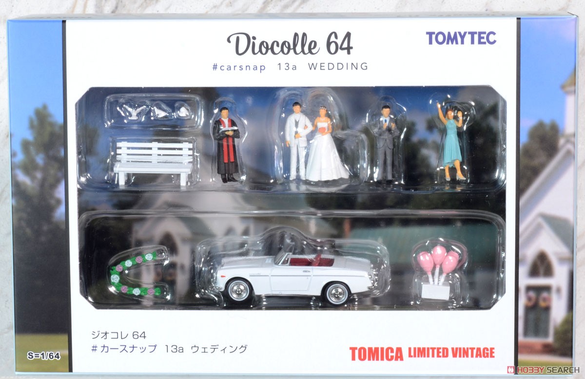 Diorama Collection64 #CarSnap13a Wedding (Diecast Car) Package1