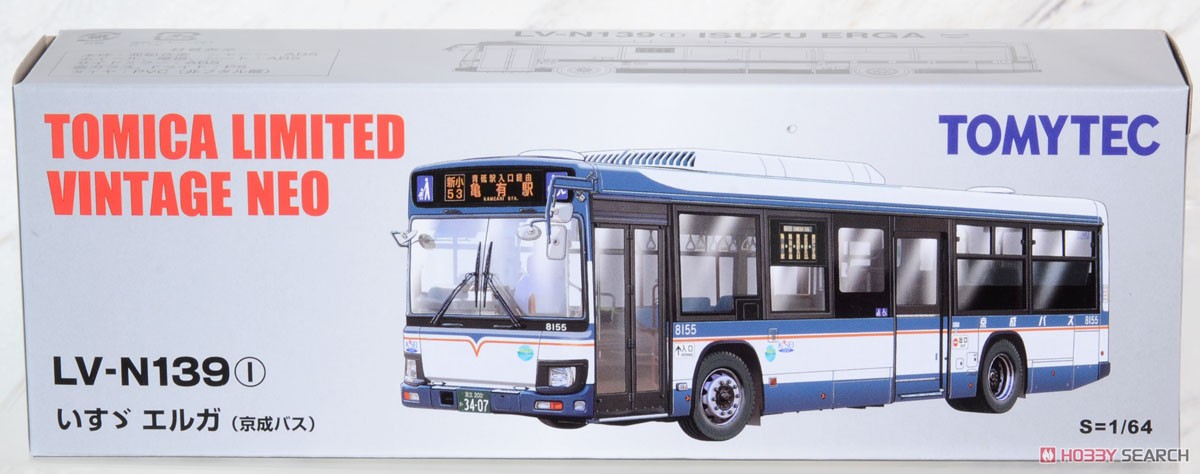 TLV-N139l いすゞエルガ 京成バス (ミニカー) パッケージ1