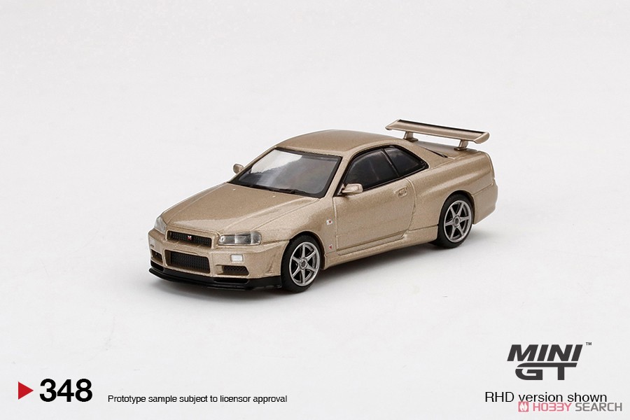 Nissan スカイライン GT-R R34 Mスペック シリカブレス (右ハンドル) (ミニカー) 商品画像1