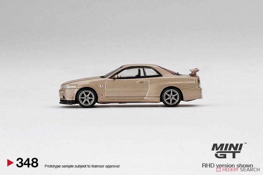 Nissan スカイライン GT-R R34 Mスペック シリカブレス (右ハンドル) (ミニカー) 商品画像3