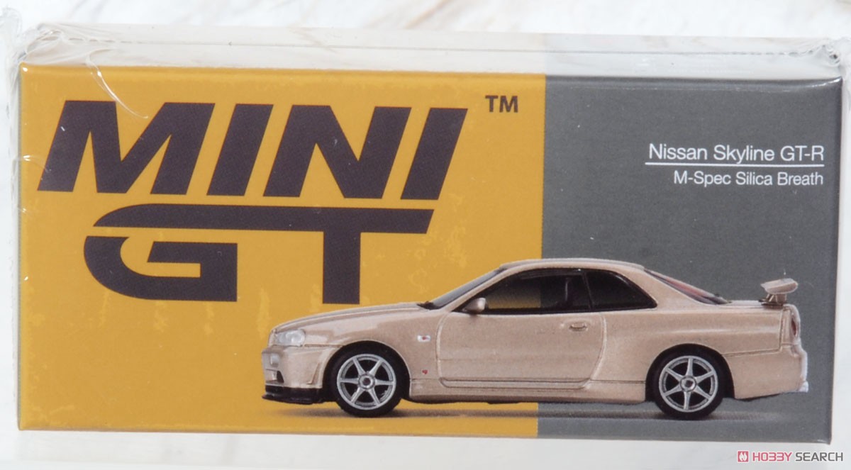 Nissan スカイライン GT-R R34 Mスペック シリカブレス (右ハンドル) (ミニカー) パッケージ1