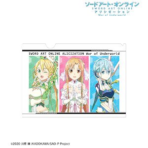 ソードアート・オンライン アリシゼーション War of Underworld アスナ＆シノン＆リーファ Ani-Art 第3弾 クリアファイル (キャラクターグッズ)