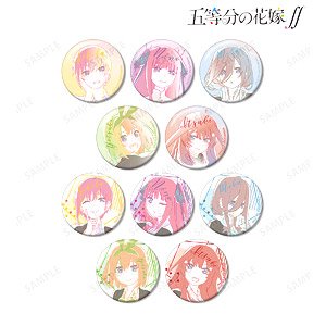 TV Animation [The Quintessential Quintuplets Season 2] Trading Lette-Graph Vol.2 Can Badge (Set of 10) (Anime Toy)