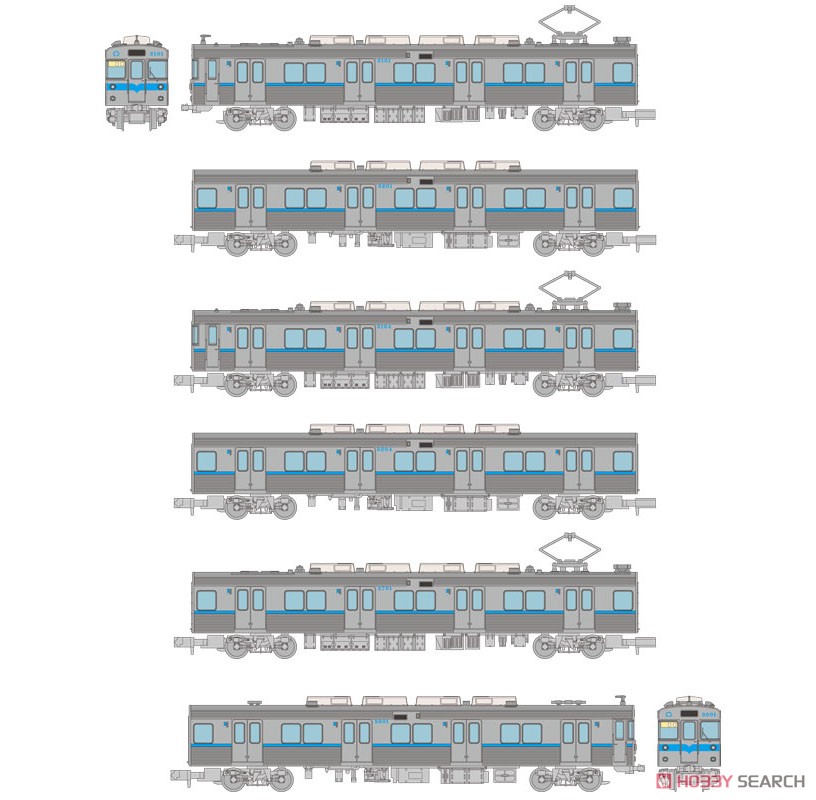 鉄道コレクション 名古屋市交通局 鶴舞線 3000形 3101編成 6両セット (6両セット) (鉄道模型) その他の画像1