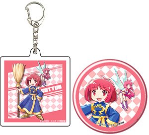 Acrylic Key Ring & Can Badge Set [Cotton Rock `n` Roll] 01 Cotton & Silk (Anime Toy)