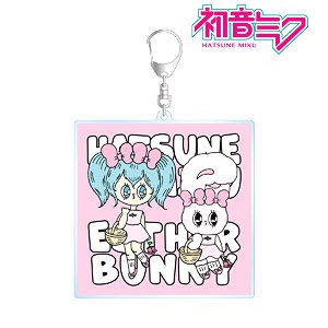 Hatsune Miku MikuWorldCollab Esther Bunny Big Acrylic Key Ring Ver,A (Anime Toy)