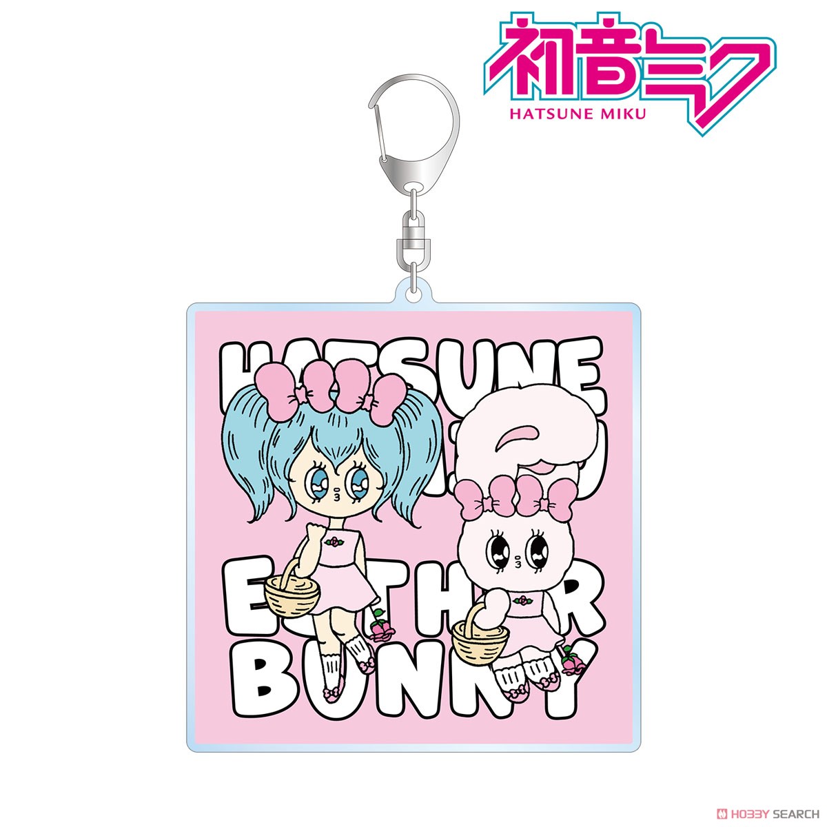 Hatsune Miku MikuWorldCollab Esther Bunny Big Acrylic Key Ring Ver,A (Anime Toy) Item picture1