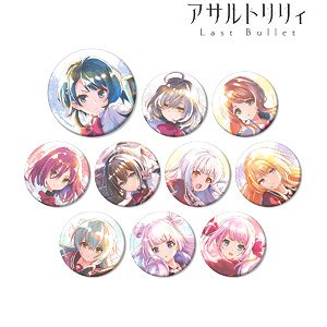 Assault Lily Last Bullet Trading Ani-Art Aqua Label Can Badge Ver.B (Set of 10) (Anime Toy)