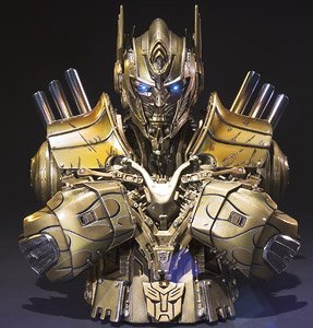 Premium Bust Transformers: Age of Extinction - Optimus Prime (Gold) (Completed)