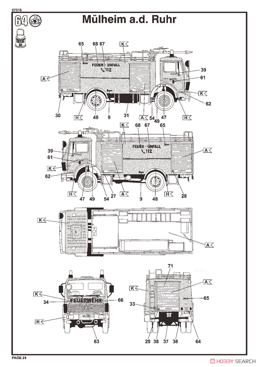 Mercedes-Benz 1625 TLF 24/50 (Model Car) Color3