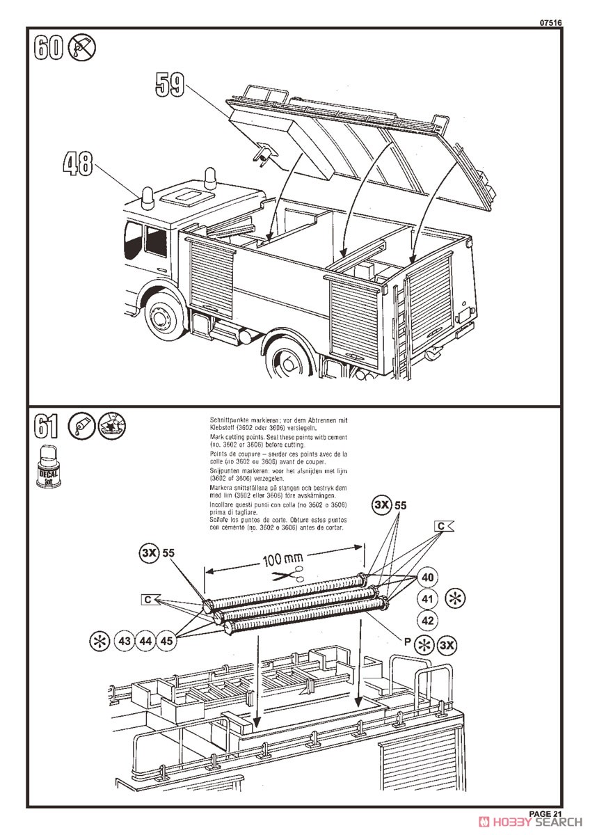 Mercedes-Benz 1625 TLF 24/50 (Model Car) Assembly guide17