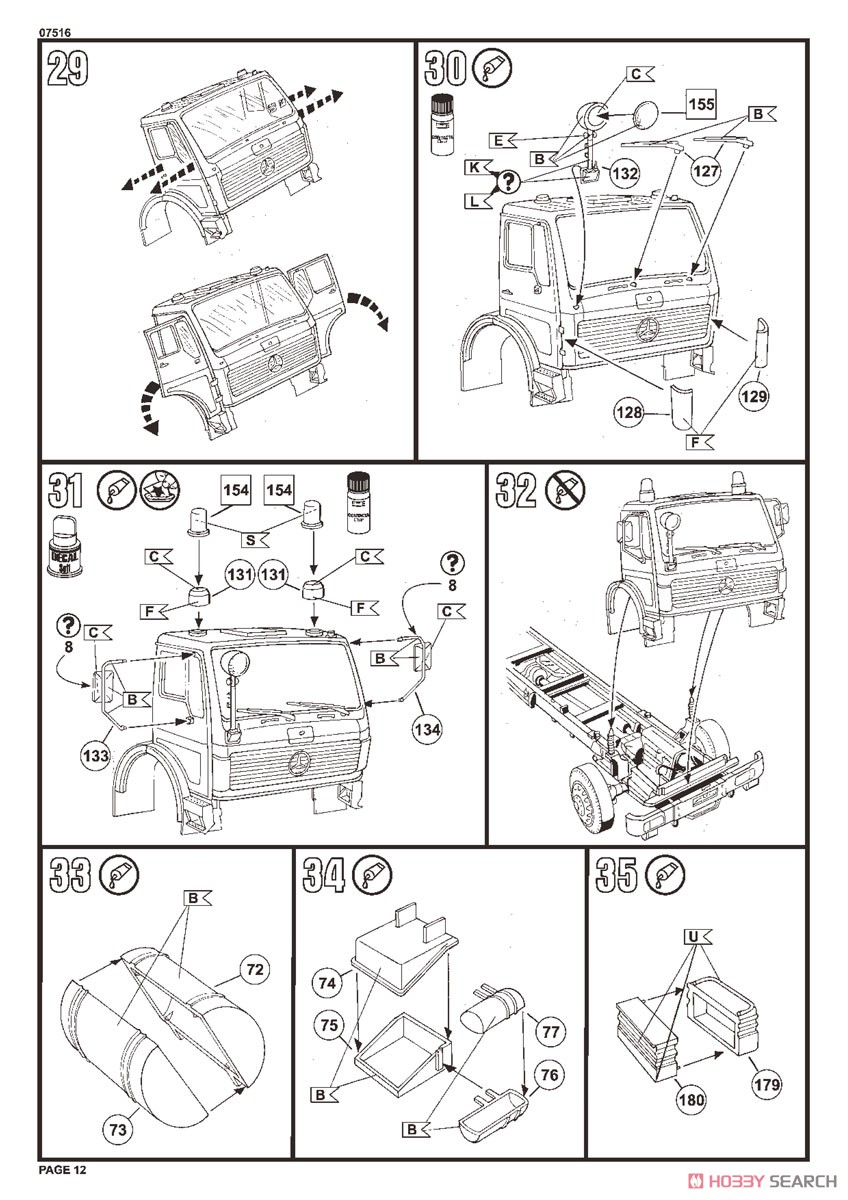 Mercedes-Benz 1625 TLF 24/50 (Model Car) Assembly guide8