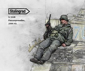 WWII ドイツ擲弾兵1943～45(6)寝そべる跨乗兵 (プラモデル)
