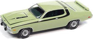 1973 プリムス ロードランナー ミストグリーン/ブラックライン (ミニカー)