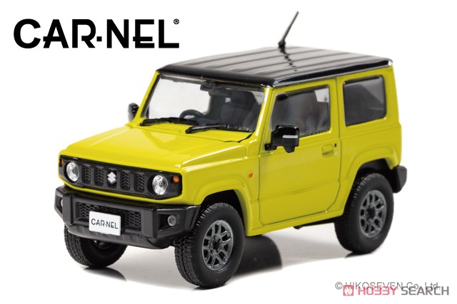 スズキ ジムニー XC (JB64W) 2018 Kinetic Yellow / ブラックルーフ (ミニカー) 商品画像1