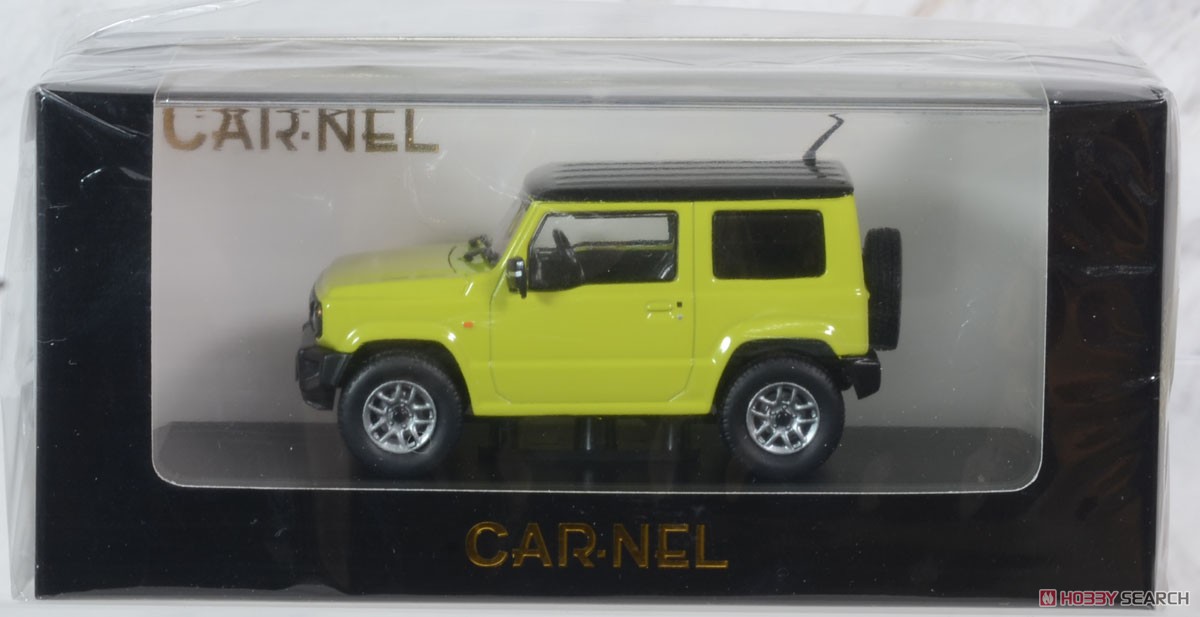 スズキ ジムニー XC (JB64W) 2018 Kinetic Yellow / ブラックルーフ (ミニカー) パッケージ1
