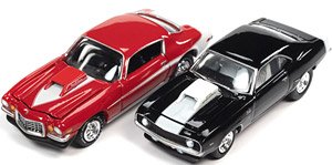 Baldwin Motion 2022 Release 1 Version B 1969 Chevy Camaro ZLX + 1973 Chevy Camaro Phase III (Diecast Car)