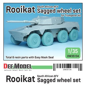 南アフリカ陸軍ロイカット8輪装甲車用自重ホイールセット (トランペッター用) (プラモデル)