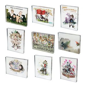 Bravely Default Acrylic Plate [ Anniversary Illust] (Set of 9) (Anime Toy)