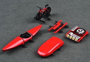 Accessory Parts Set Red (Diecast Car)