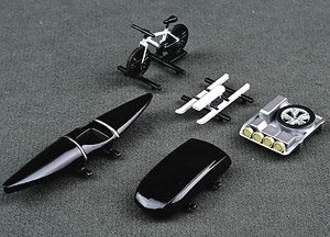 Accessory Parts Set Black/Withe (Diecast Car)