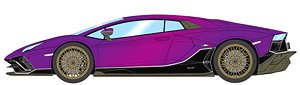 Lamborghini Aventador LP780-4 Ultimae 2021 (Dianthus Wheel) Viora Pasifae (Diecast Car)