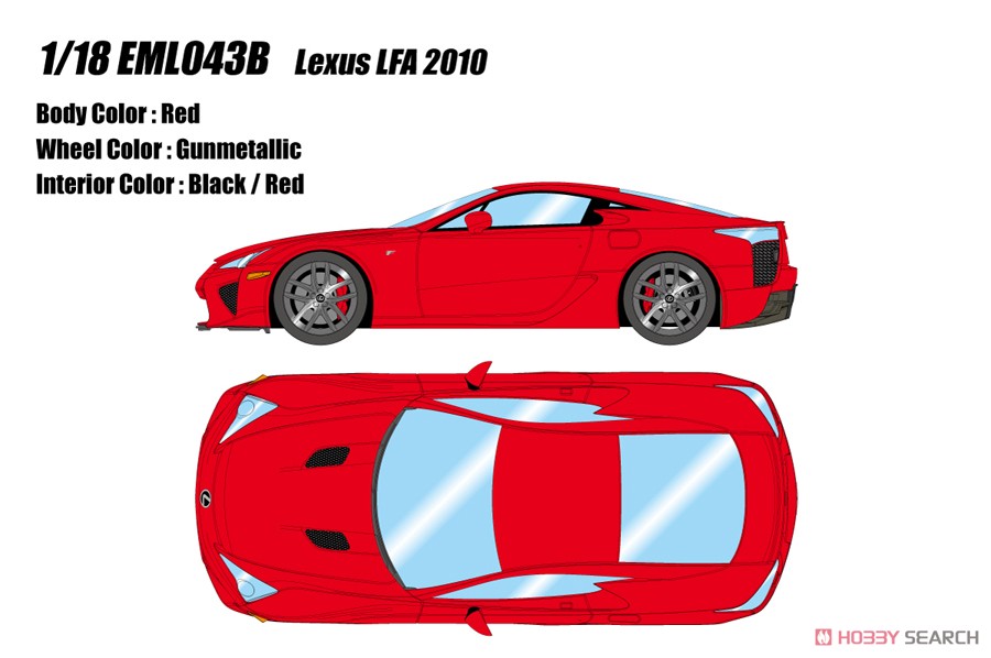 Lexus LFA 2010 レッド (ミニカー) その他の画像1