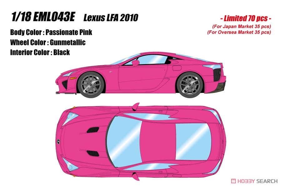 Lexus LFA 2010 パッショネイトピンク (ミニカー) その他の画像1