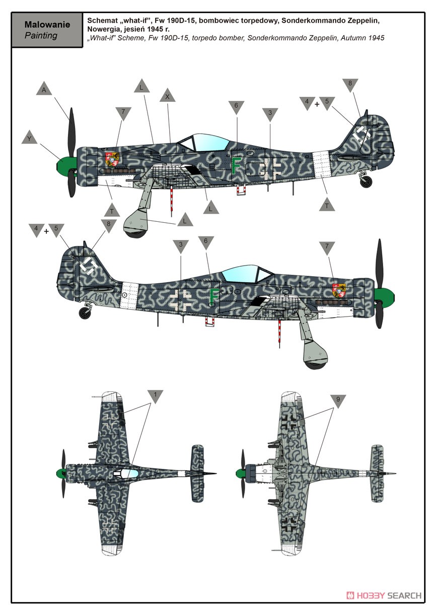 独・フォッケウルフFw190D-15雷撃攻撃機 (プラモデル) 塗装6