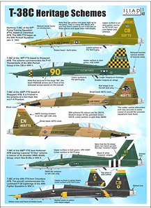 T-38C Heritage Schemes (Decal)