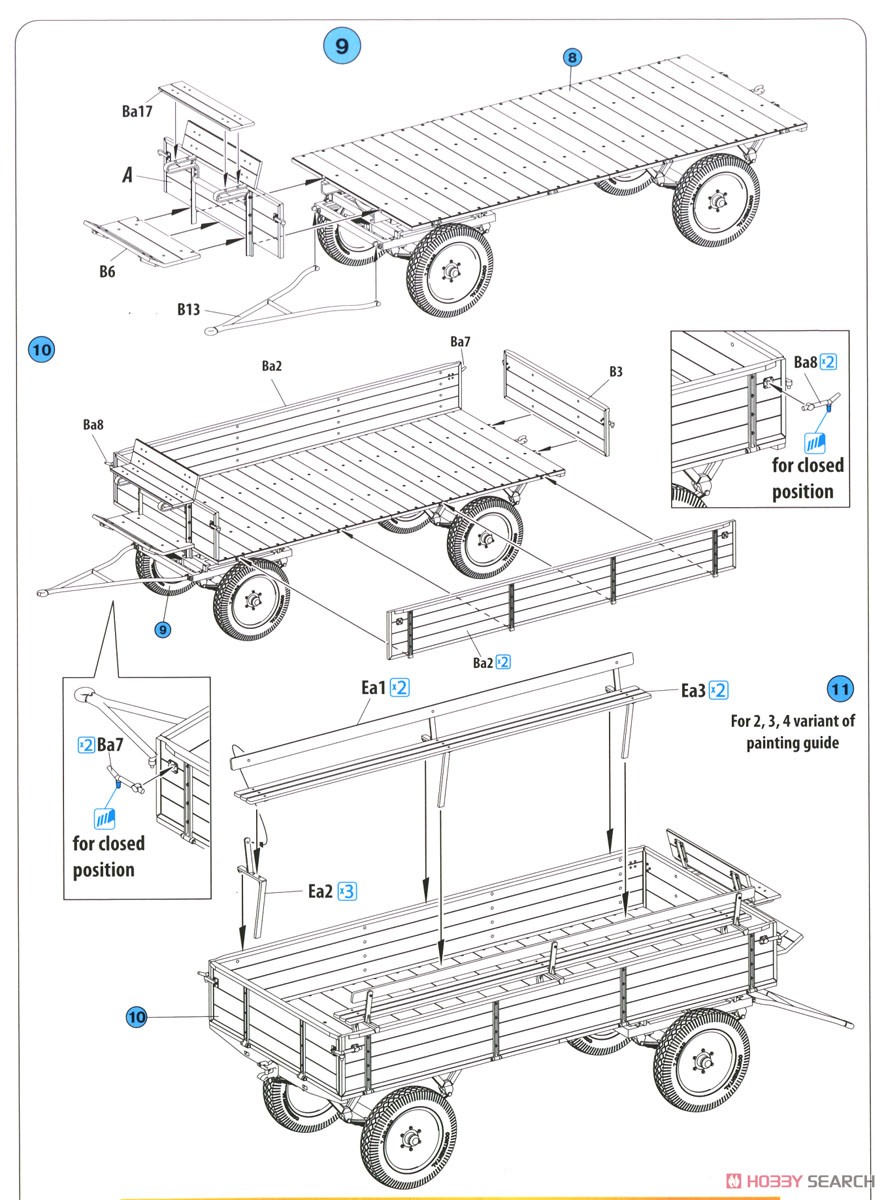 German Cargo Trailer (Plastic model) Assembly guide3
