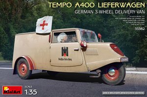 Tempo A400 リーファーワーゲン ドイツ 配達用三輪バン (プラモデル)