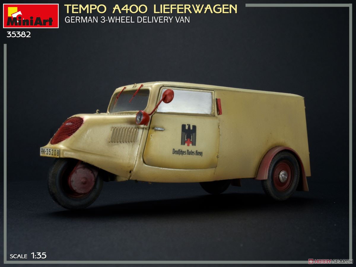 Tempo A400 リーファーワーゲン ドイツ 配達用三輪バン (プラモデル) 商品画像1