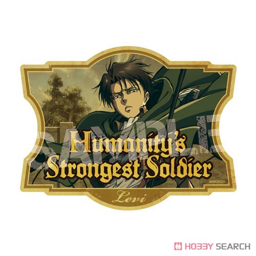 Attack on Titan Travel Sticker 7. Humanity`s Strongest Soldier (Anime Toy) Item picture1