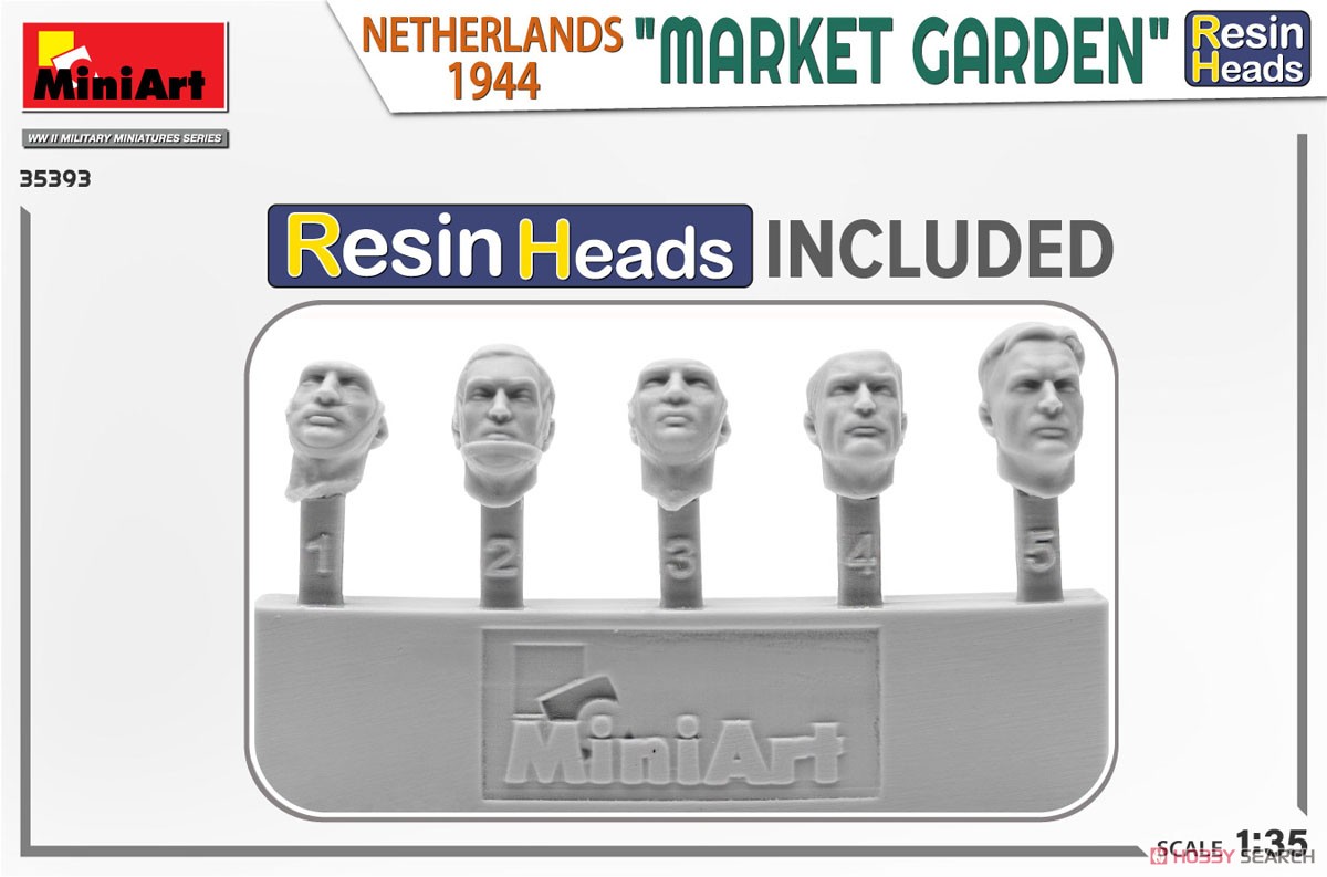 `Market Garden` Netherlands 1944. Resin Heads (Plastic model) Other picture1