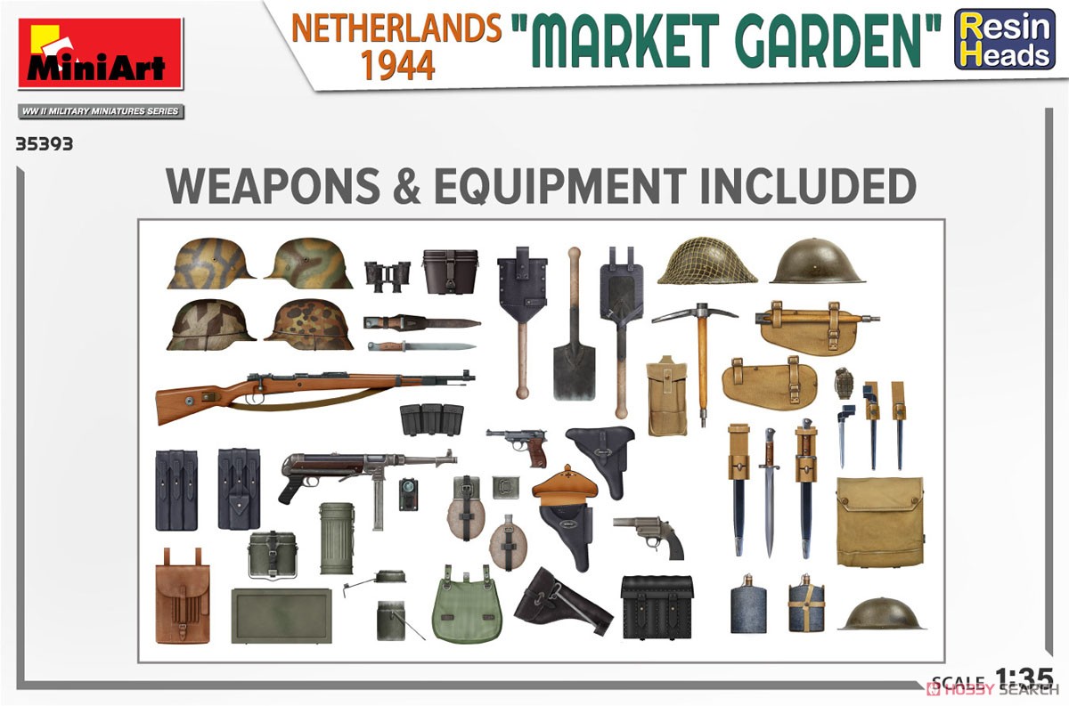 `Market Garden` Netherlands 1944. Resin Heads (Plastic model) Other picture2