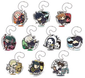 Pyoncolle Jujutsu Kaisen Acrobatic Acrylic Key Ring (Set of 10) (Anime Toy)