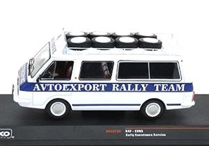 RAF 2203 ラリーアシスタントカー `AVTOEXPORT RALLY TEAM` (ミニカー)