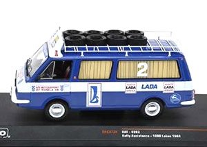 RAF 2203 ラリーアシスタントカー `TEAM LADA` (ミニカー)