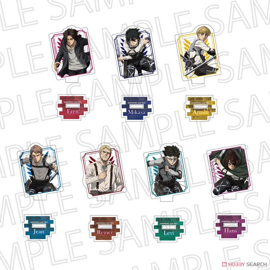 [Attack on Titan] The Final Season Trading Acrylic Stand Vol.2 (Set of 7) (Anime Toy) Item picture1