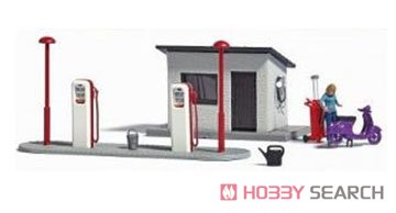 (HO) アクションセット ガソリンスタンド (鉄道模型) 商品画像1