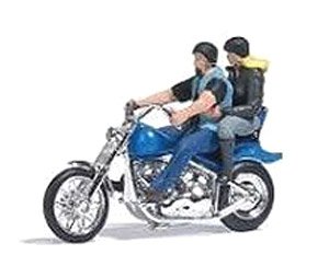 (HO) アクションセット USオートバイとフィギュア2体 (US Motorrad Mit 2 Bikern) (鉄道模型)