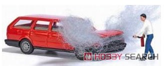 (HO) Action Set Car Engine on Fire (Motorbrand) (Model Train) Item picture1