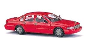 (HO) シボレー カプリス 1995 レッド (Amerikanischer PKW Rot) (鉄道模型)