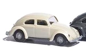 (HO) VW Beetle Beige (VW Kalfer Beige) (Model Train)
